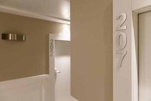 Koupelna v ubytování Hotel Grottamare