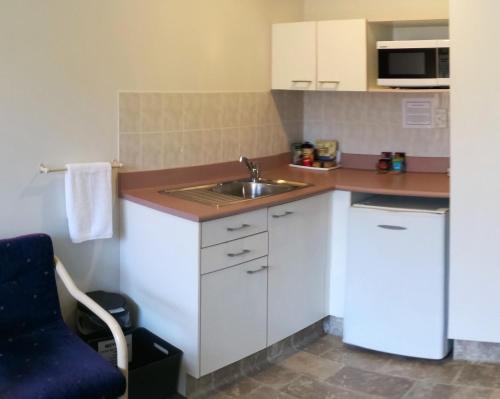 A kitchen or kitchenette at Pacific Motor Inn