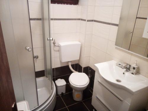 Koupelna v ubytování Apartman Pajo
