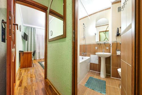 Koupelna v ubytování Resort Hotel Karpaty