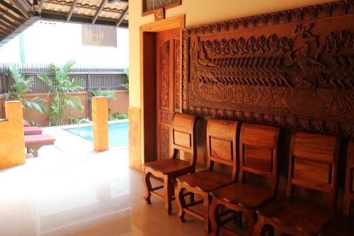 Χώρος καθιστικού στο Shining Angkor Apartment Hotel