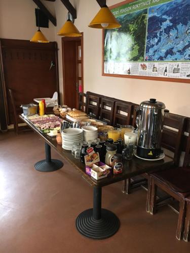 Jídlo v penzionu nebo okolí