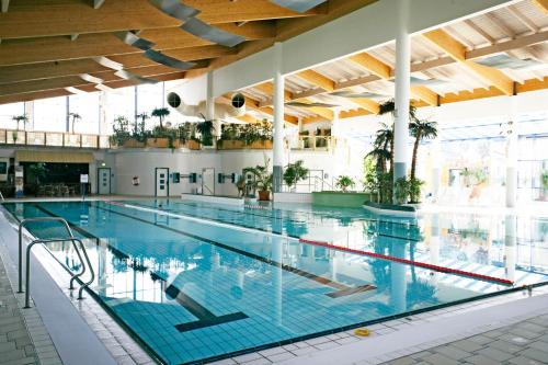 Bazén v ubytování Trixi Park Zittauer Gebirge - Ferienhäuser, Hotel und Camping nebo v jeho okolí