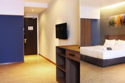 Katil atau katil-katil dalam bilik di Imperial Regency Suites & Kuala Lumpur