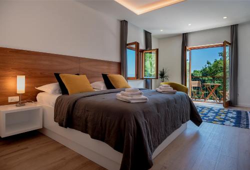 Ліжко або ліжка в номері Villa Nova Brac