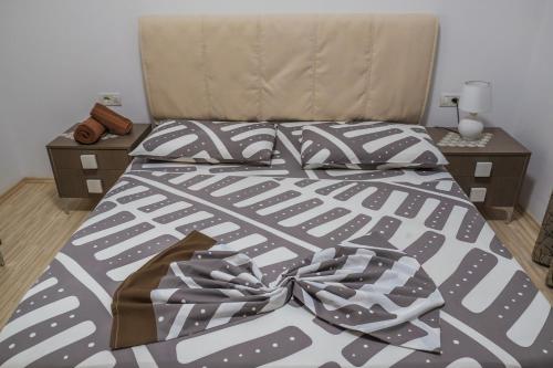Katil atau katil-katil dalam bilik di Ariadnes Apartments