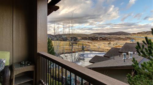 a view from the balcony of a house at Park'S Edge 844 Townhouse in Keetley Junction