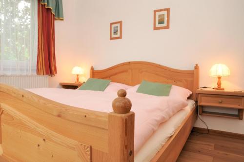 Postel nebo postele na pokoji v ubytování Urlaub am Haberlehof