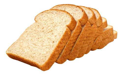 a slice of bread isolated on a white background at Yal's Town Inn in Jaffna