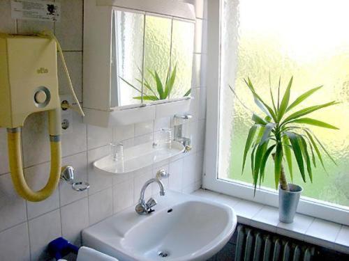 Koupelna v ubytování Hotel Neustadt