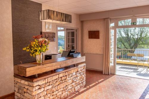 Ban công/sân hiên tại Hostellerie Bellevue