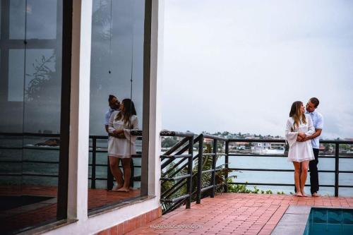Ein Balkon oder eine Terrasse in der Unterkunft Hospedagem Sol e Mar