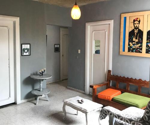 Posezení v ubytování Casa Antaña