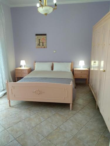 Postel nebo postele na pokoji v ubytování Villa Eleni Agnanti