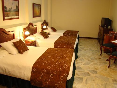Una cama o camas en una habitación de Hotel San Fernando Real