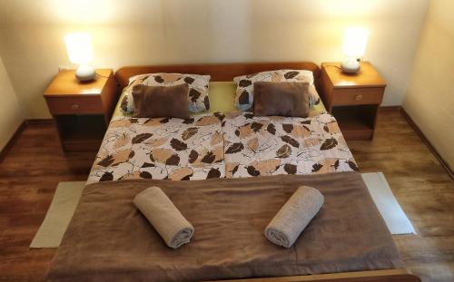 Postel nebo postele na pokoji v ubytování Apartments Vidoš