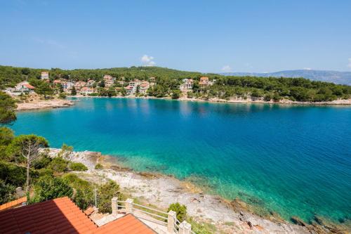 a view of a large body of water at Apartments Habek in Vrboska