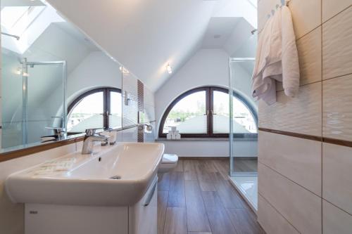 Bilik mandi di Lilu Apartamenty