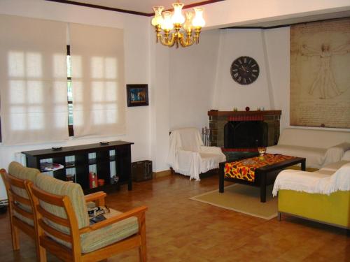 Et opholdsområde på Villa Afroditi