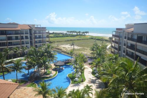 an aerial view of the pool at the resort at Beach Living Apartamento in Aquiraz