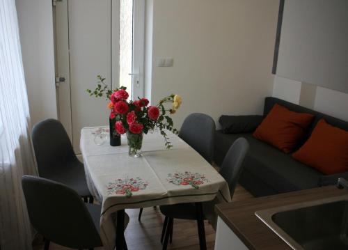 Ruang duduk di Apartmánový dom Mária