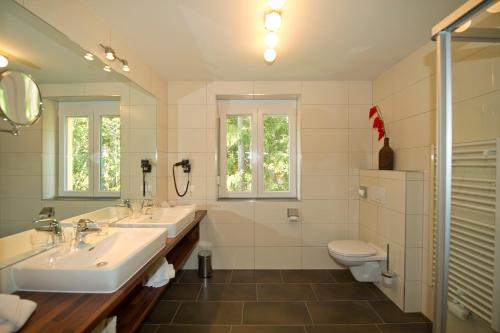 Koupelna v ubytování Pension Appartement Lanzer