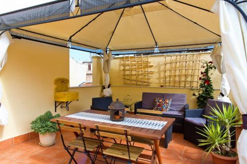 Χώρος καθιστικού στο La terrazza del Sole B&B