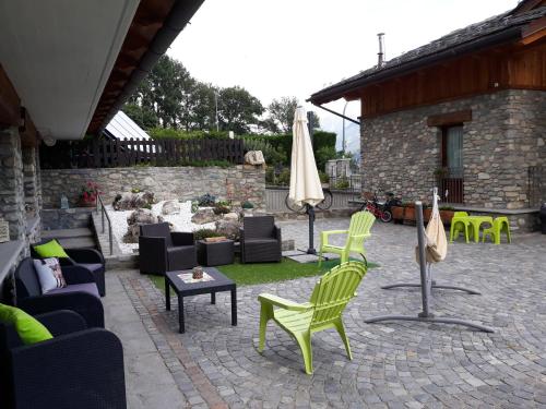 Χώρος καθιστικού στο B&B Pousada Rio Aosta-servizi di Bed and breakfast