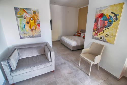 Χώρος καθιστικού στο Petra Maris B&B
