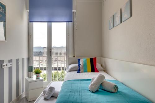 Posteľ alebo postele v izbe v ubytovaní Apartment Link BCN Sants