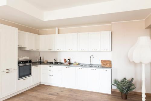 Dapur atau dapur kecil di Agave in Città