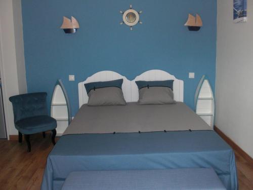 Postel nebo postele na pokoji v ubytování Le Clos Sainte Lea