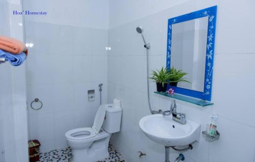 Phòng tắm tại Hoa's homestay Sapa