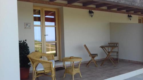 En balkong eller terrasse på Azienda Agrituristica La Janna di la Faj