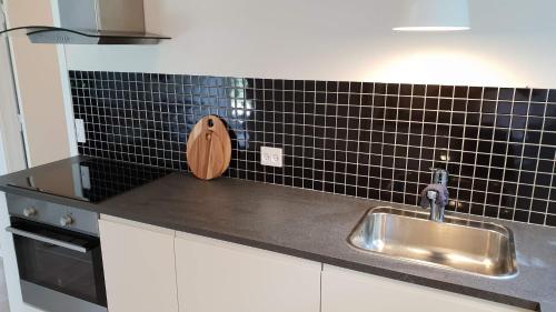 Kuchyň nebo kuchyňský kout v ubytování Holiday home Als