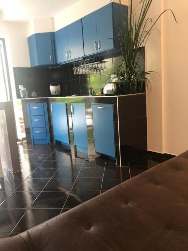 Kuchyň nebo kuchyňský kout v ubytování Sara Apartments Baska Voda
