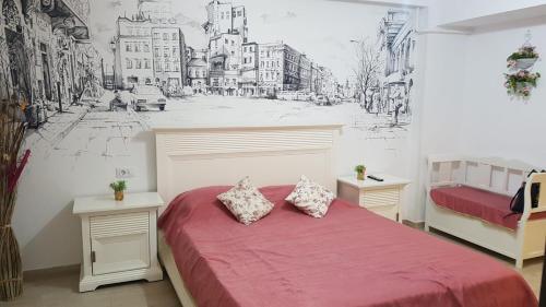 Postel nebo postele na pokoji v ubytování Tina Apartament 2