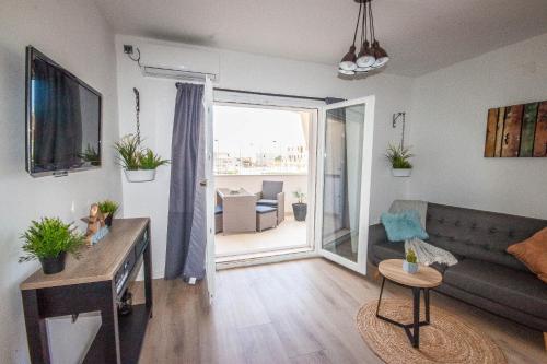 Ruang duduk di Apartment Green