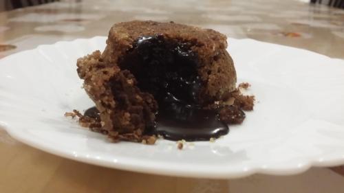 a piece of chocolate cake on a white plate at La Casa Del Grillo 1 in Aosta