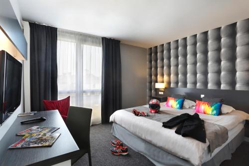 Postel nebo postele na pokoji v ubytování Altos Hotel & Spa