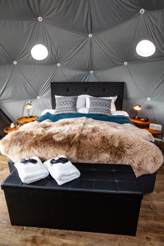 Postel nebo postele na pokoji v ubytování Reykjavik Domes