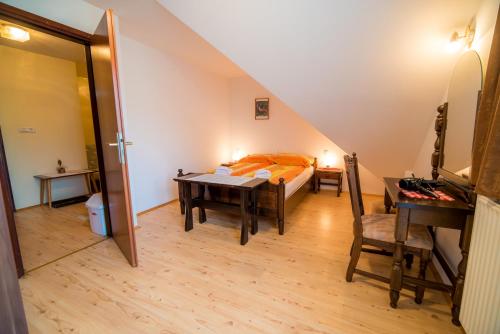 Χώρος καθιστικού στο Bed & Breakfast Hisa Resje