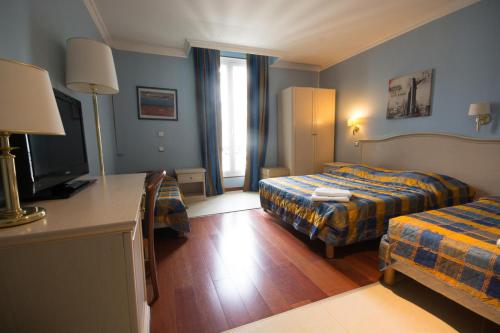 Säng eller sängar i ett rum på Baccarat Hostel