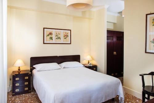 Cama o camas de una habitación en Hotel Agli Alboretti