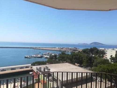 a view of the water from a balcony at Guest House Domus Cicerone in Formia