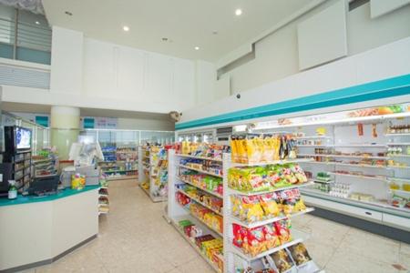 a grocery store aisle with a lot of products at Muju Ilsung Condo in Muju