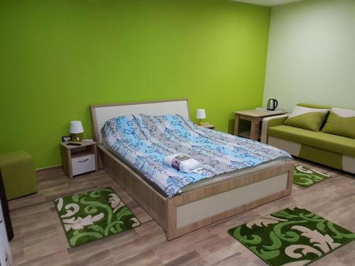 Ένα ή περισσότερα κρεβάτια σε δωμάτιο στο Casa Leo