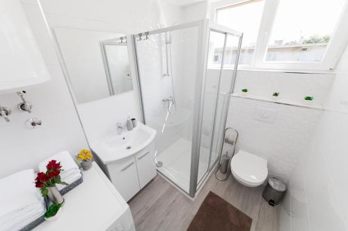 Kúpeľňa v ubytovaní Apartman Bordura