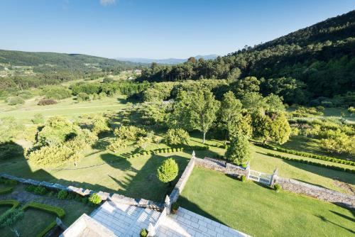 an aerial view of a park with trees and grass at Torre de Tebra in Tomiño