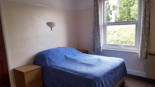 エクスマウスにある44のベッドルーム(青いベッド1台、窓付)